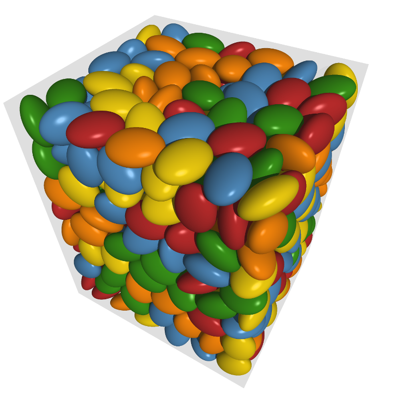 500 ellipsoids within a cuboid